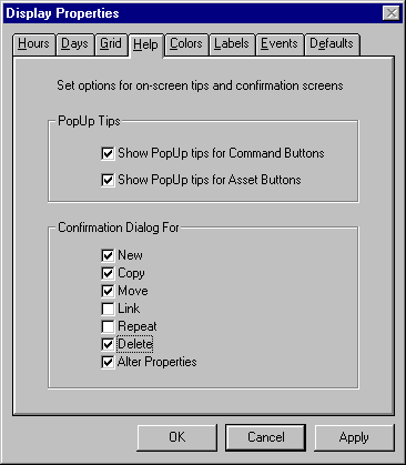 Display Properties/Help Image